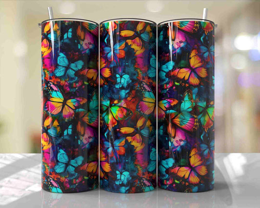 "colorful butterflies" 20 oz Tumbler