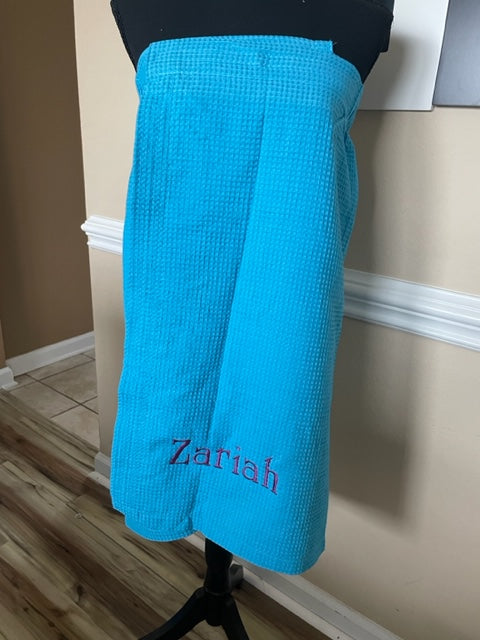 Personalized Bath Wrap Towels